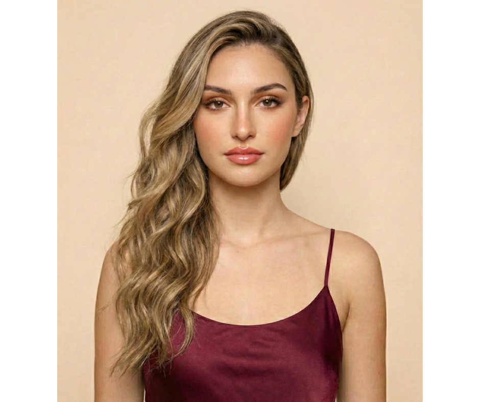 Machine-Tied Weft 16" 120g Pro Blend Hair Extensions - #18 Dirty Blonde