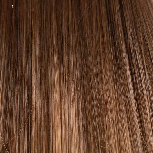 Genius (Micro) Weft 16" 60g Professional Hair Extensions - #2/18 Balayage Dark Brown/Dirty Blonde