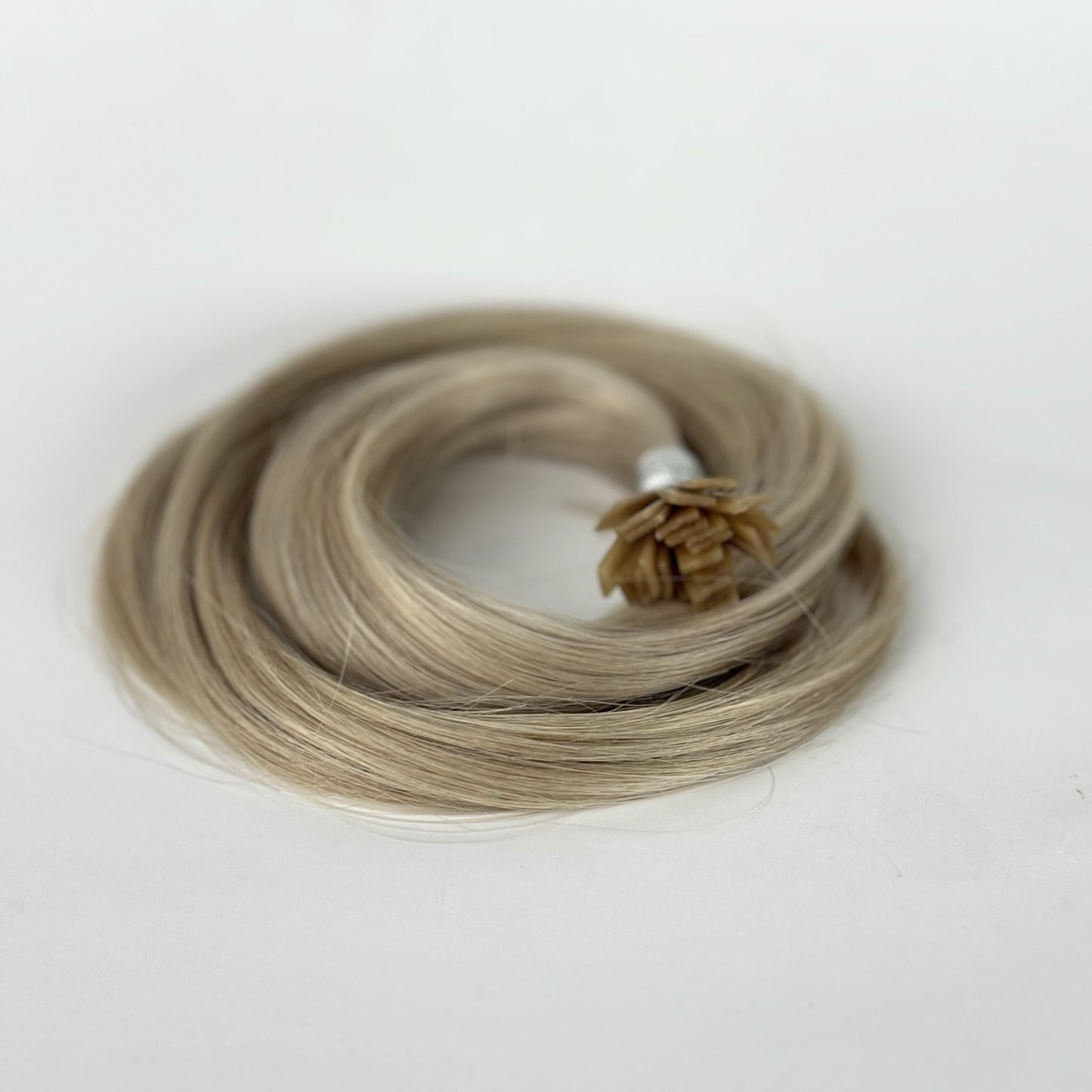 K-Tip 18" 25g Professional Hair Extensions - #66 Pinot Grigio (aka Icy Silver)