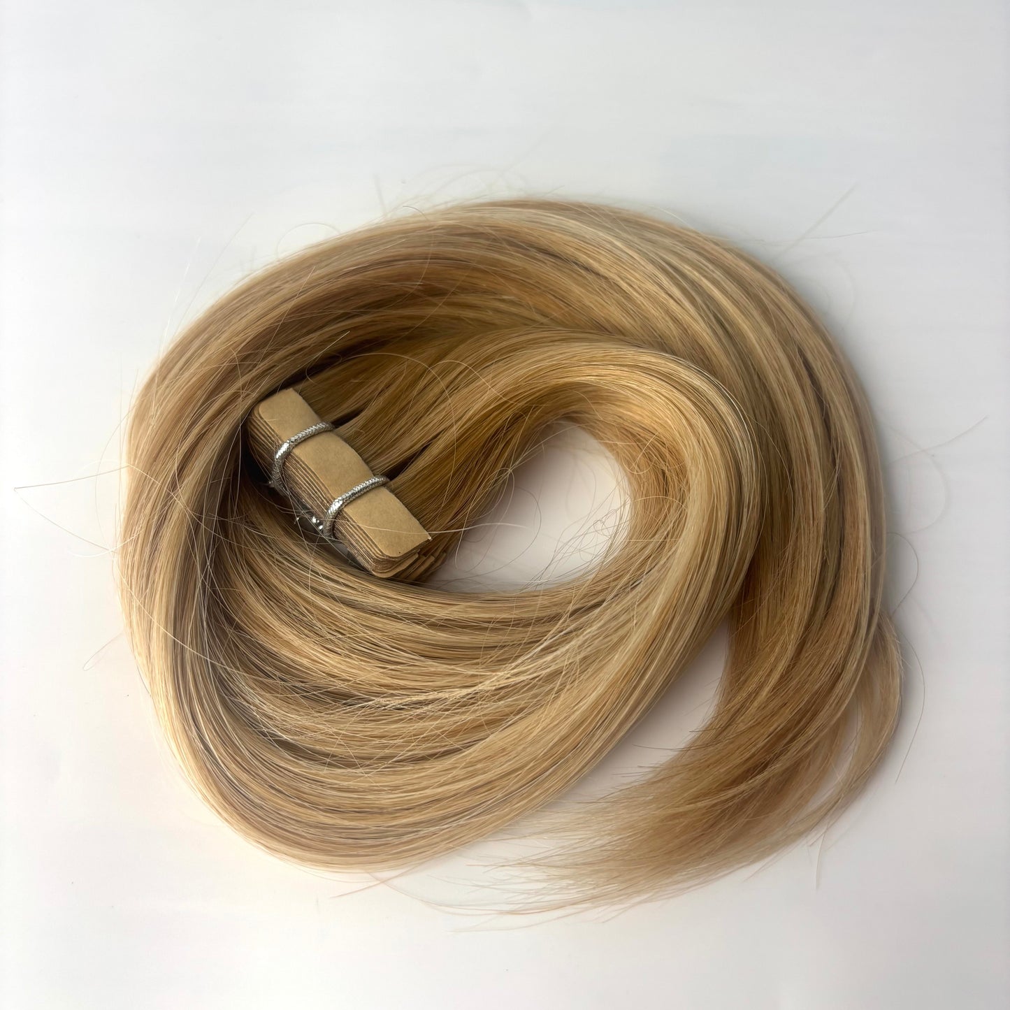 Tape-In 18" 50g Professional Hair Extensions - #8/8/60 Dirty Blonde Highlight - FINAL SALE 40% OFF
