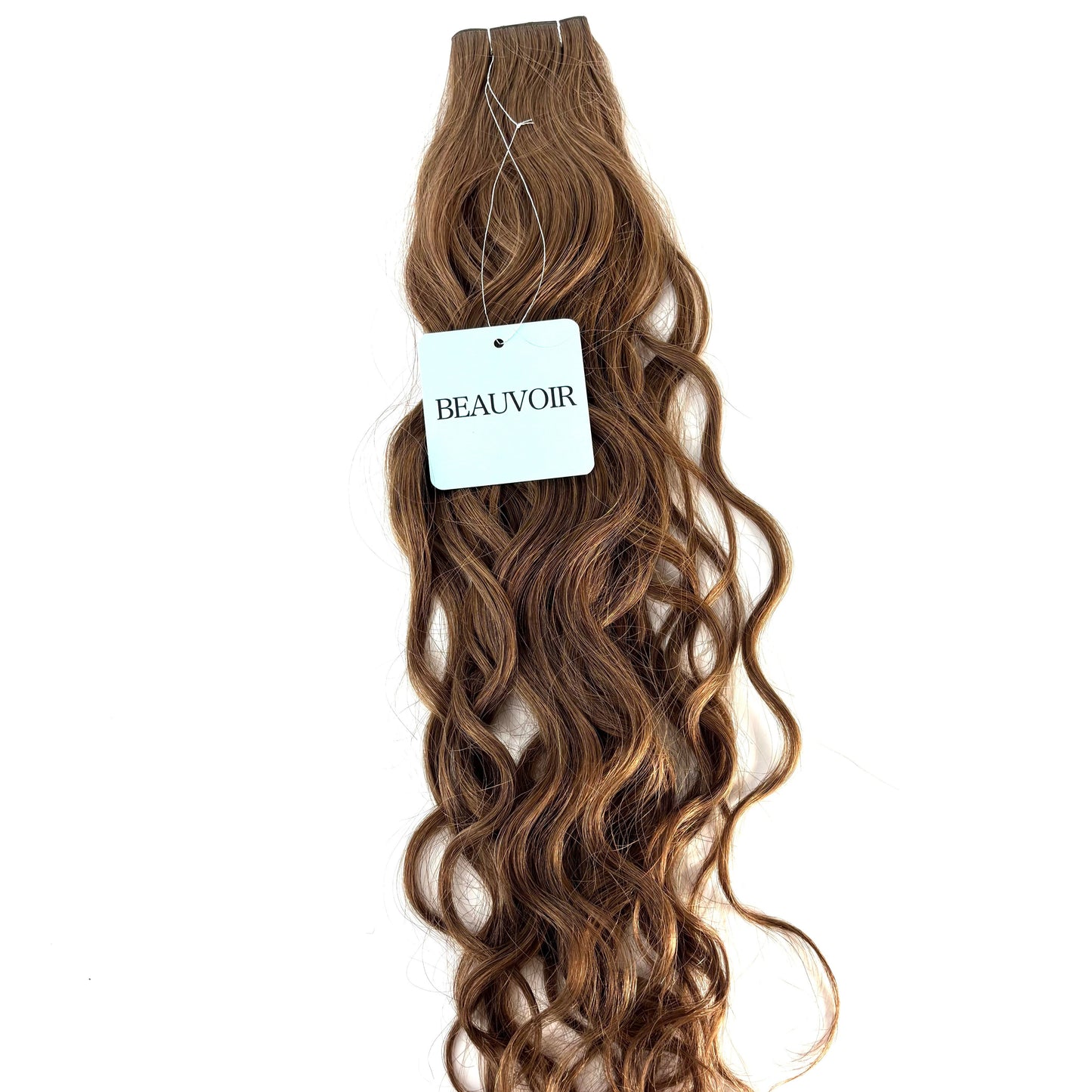 Butterfly Weft 20" 60g 50/50 Professional Blend - WAVE Texture - #8 Whiskey Brown (aka Ash Brown)