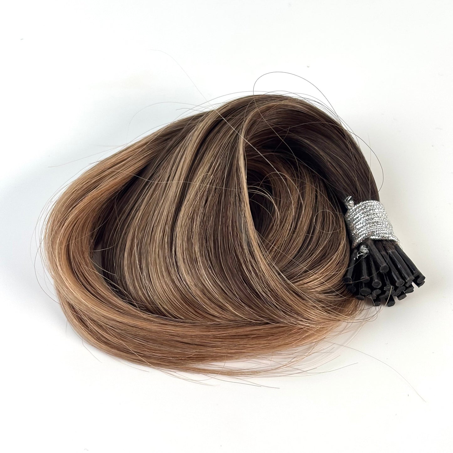 I-Tip 16" 25g Professional Hair Extensions - Brunette Balayage - FINAL SALE 40% OFF