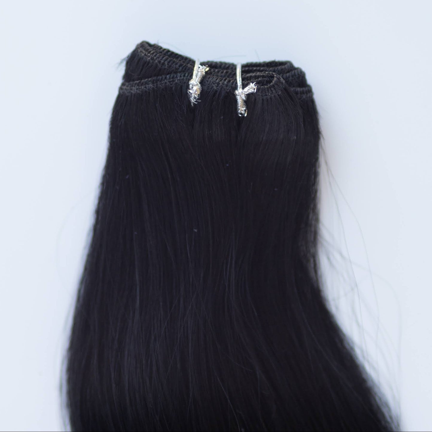 Machine-Tied Weft 16" 120g Pro Blend - #1 Noir (aka Jet Black)