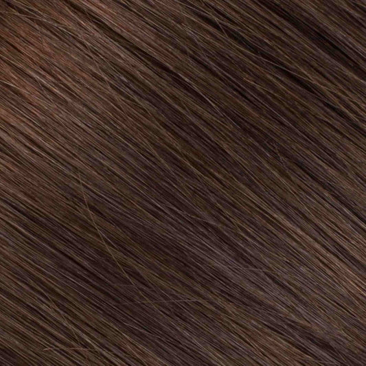 Machine-Tied Weft 20" 150g Professional Hair Extensions - Chocolate Mahogany Ombre #1B/#2/#4