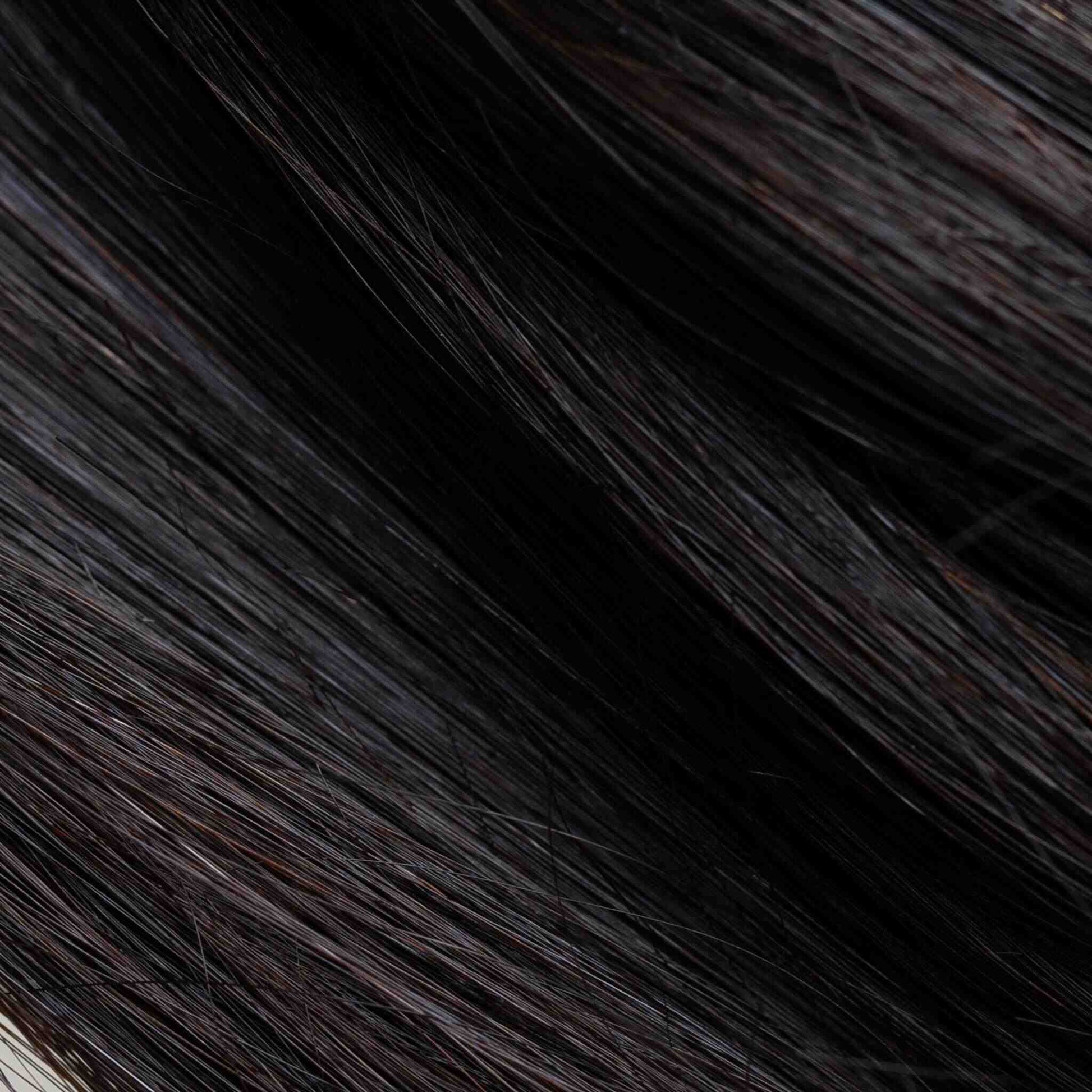 Machine-Tied Weft 16" 150g Professional Hair Extensions - Off Black #1B