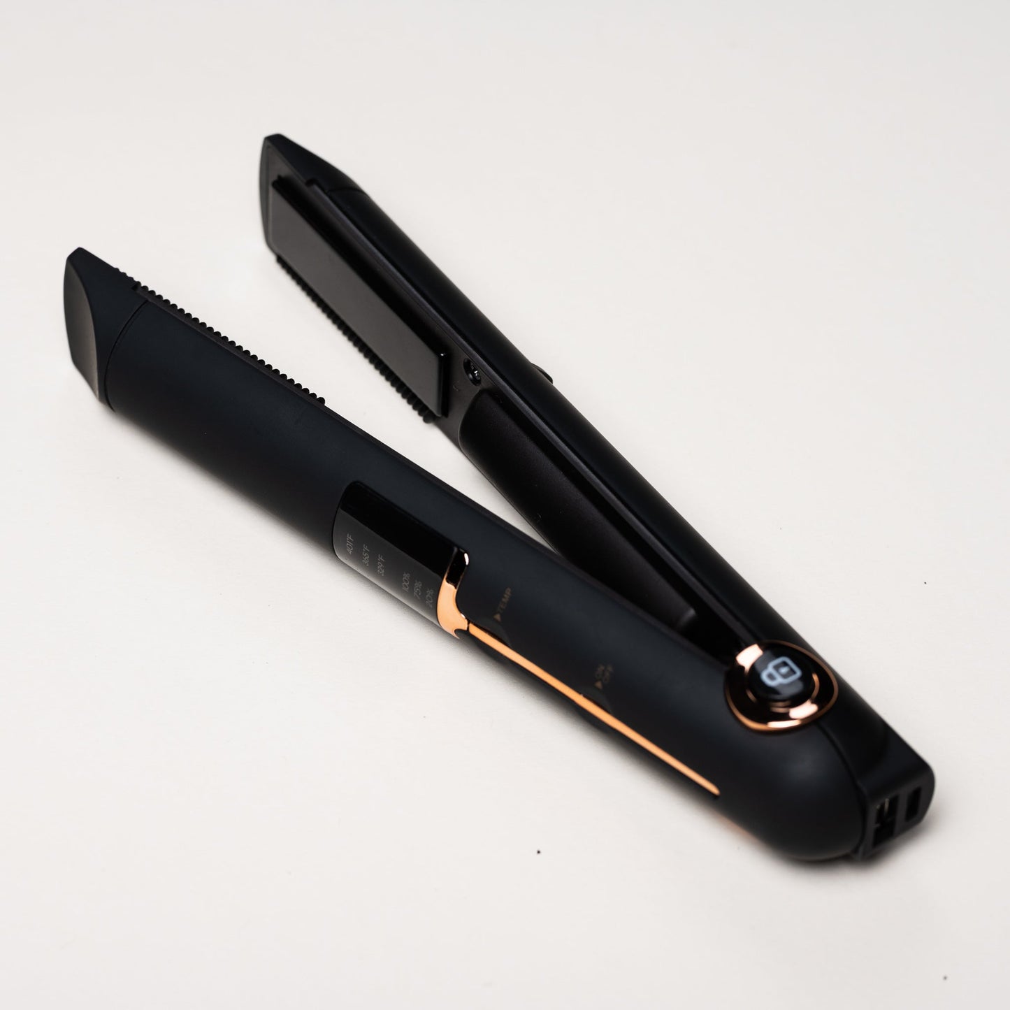 Black Wireless Phone Charging Flat Iron (Travel Size)