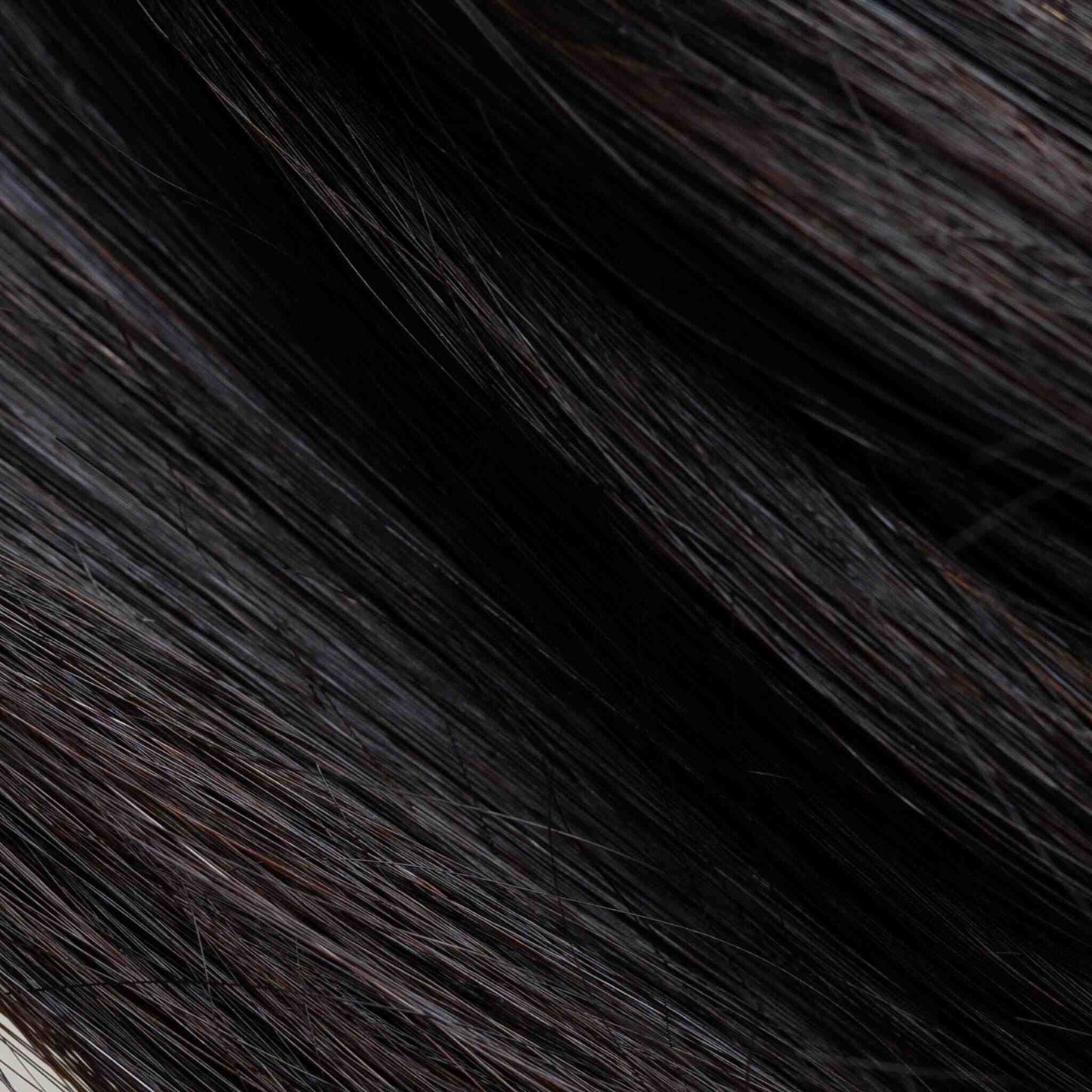 Micro Weft 22" Single Donor Virgin Hair Extensions - Off Black #1B