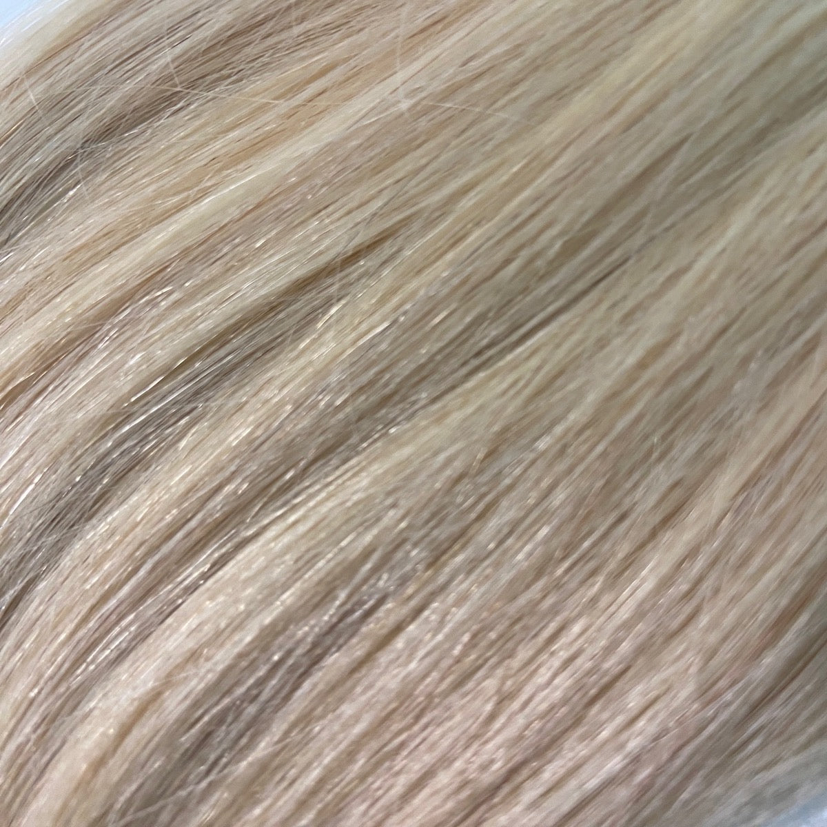 Machine-Tied Weft 28" 180g Single Donor Virgin - #22 Southern Belle Blonde (aka Light Ash Blonde)