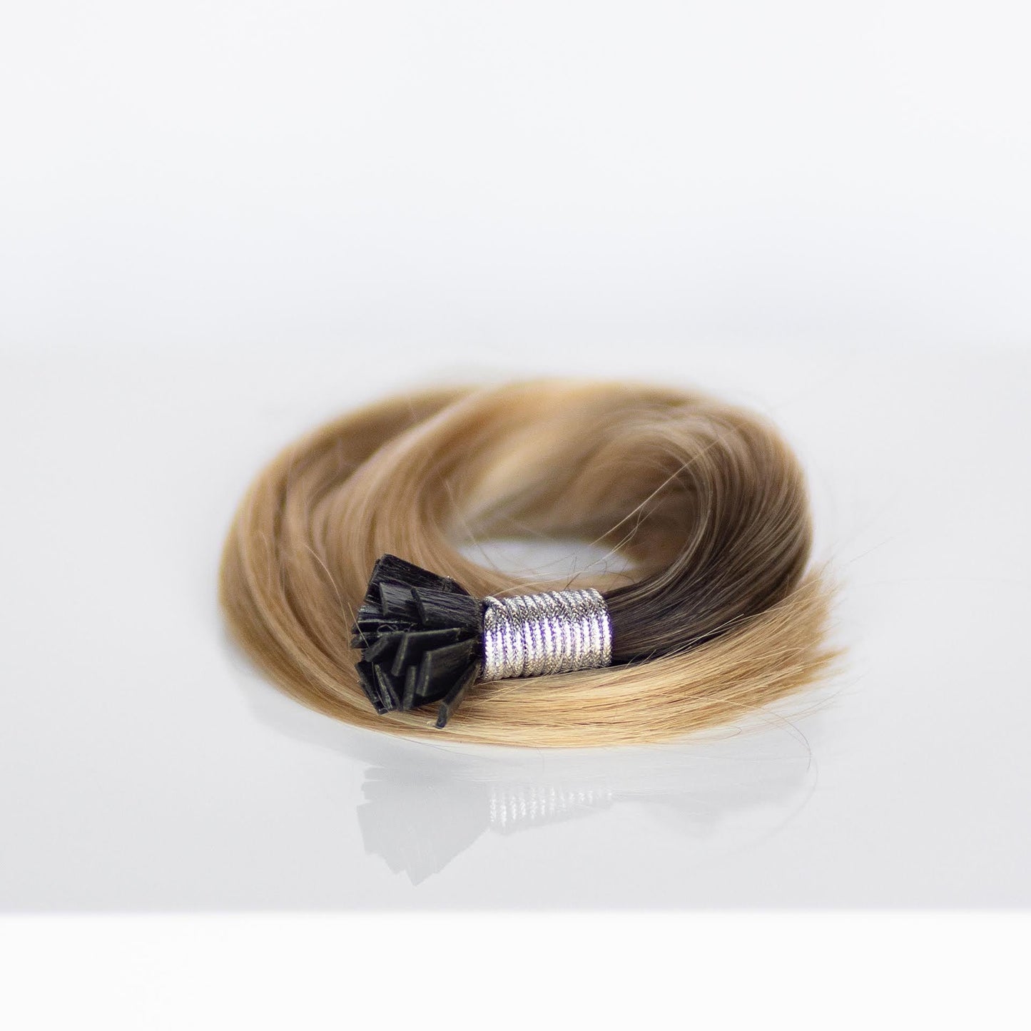 K-Tip 16" 25g Professional Hair Extensions - #T1CC/18 Lived in Rooted Blonde