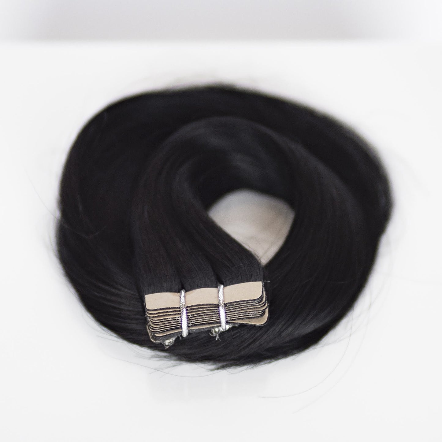 Tape-In 18" 50g Single Donor Virgin - #1 Noir (aka Jet Black)