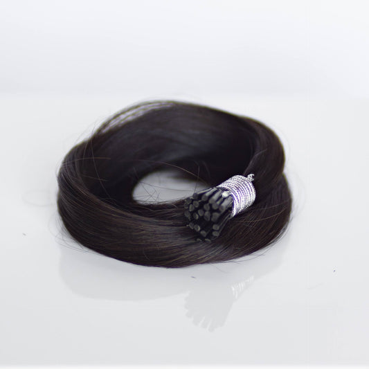 I-Tip 20" 25g Professional Hair Extensions - #1B Midnight (aka Off Black)