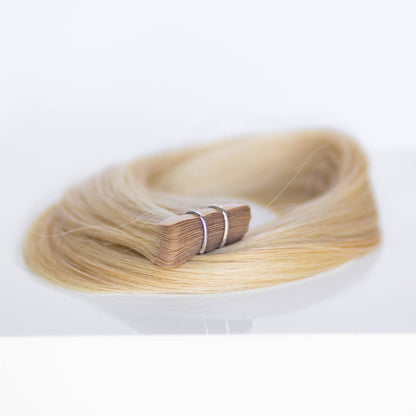 Tape-In 20" 50g Professional Hair Extensions - #80/18/46 Summer Blonde (aka Piano Key White Truffle)