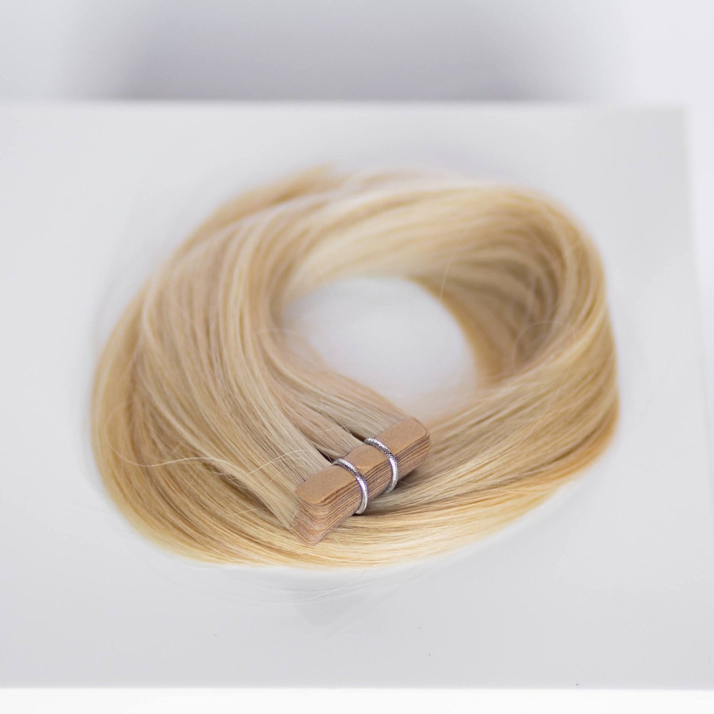 Tape-In 24" 55g Professional Hair Extensions - #80/18/46 Summer Blonde (aka Piano Key White Truffle)