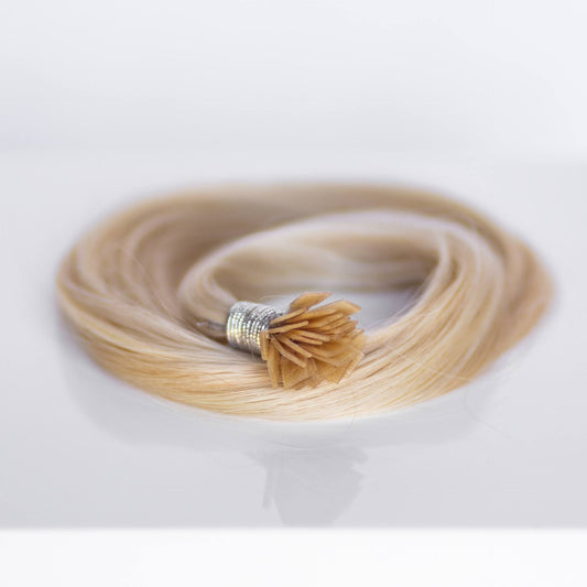 K-Tip 16" 25g Professional Hair Extensions - #80/18/46 Summer Blonde (aka Piano Key White Truffle)