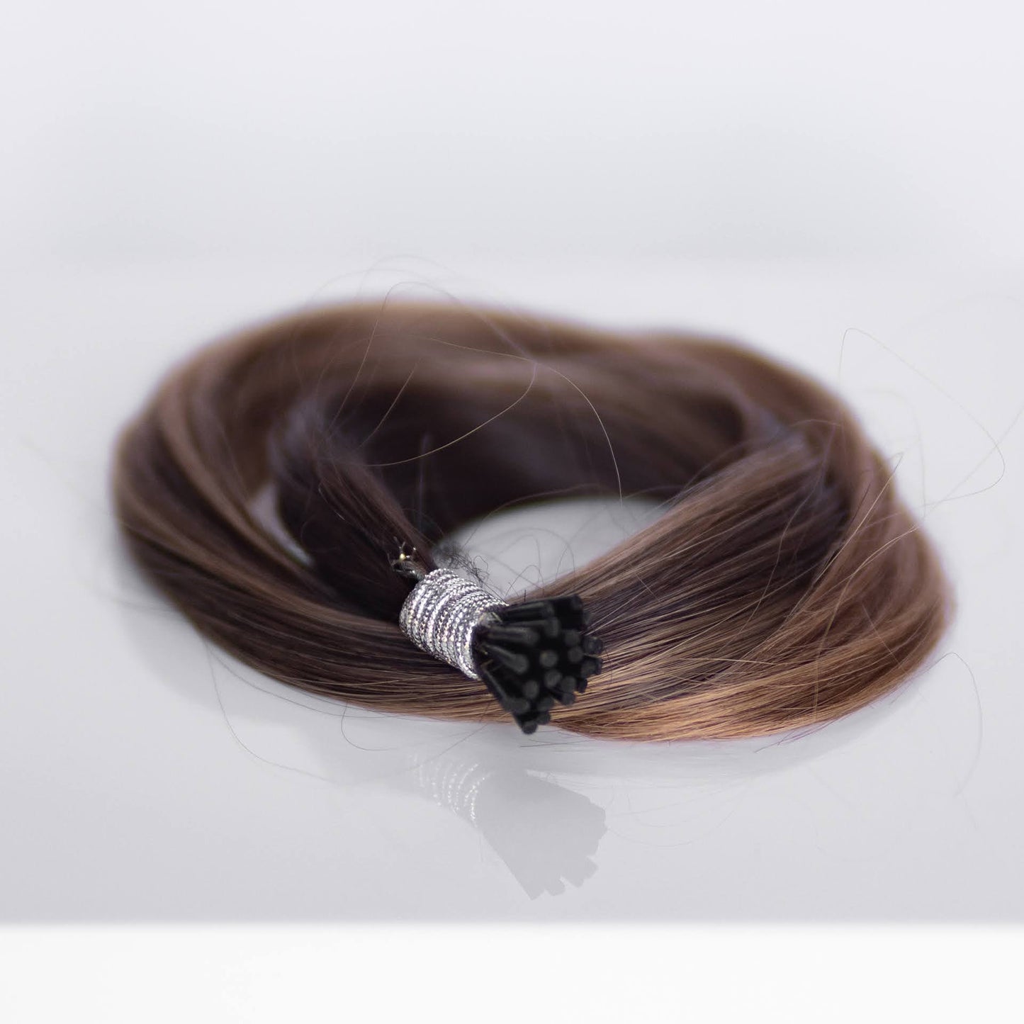 I-Tip 16" 25g Professional Hair Extensions - #2/18 Café Noir Balayage (aka Balayage Dark Brown/Dirty Blonde)