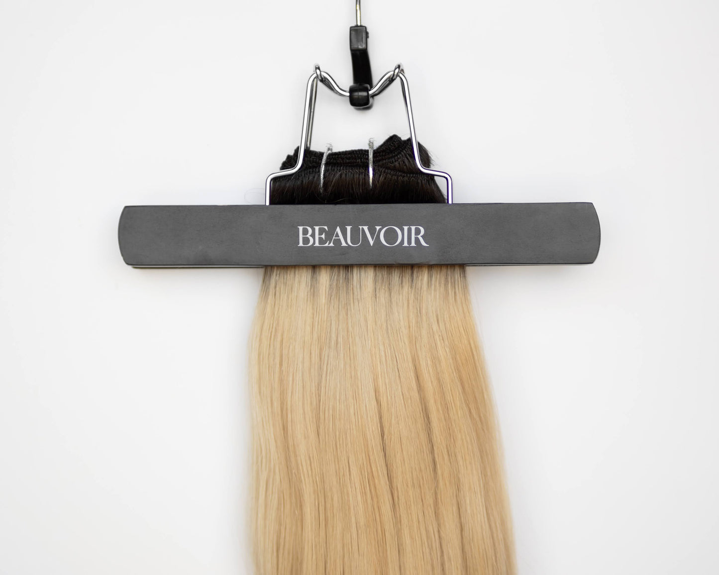 Machine-Tied Weft 16" 120g Professional Hair Extensions - #T1CC/18 Lived in Rooted Blonde