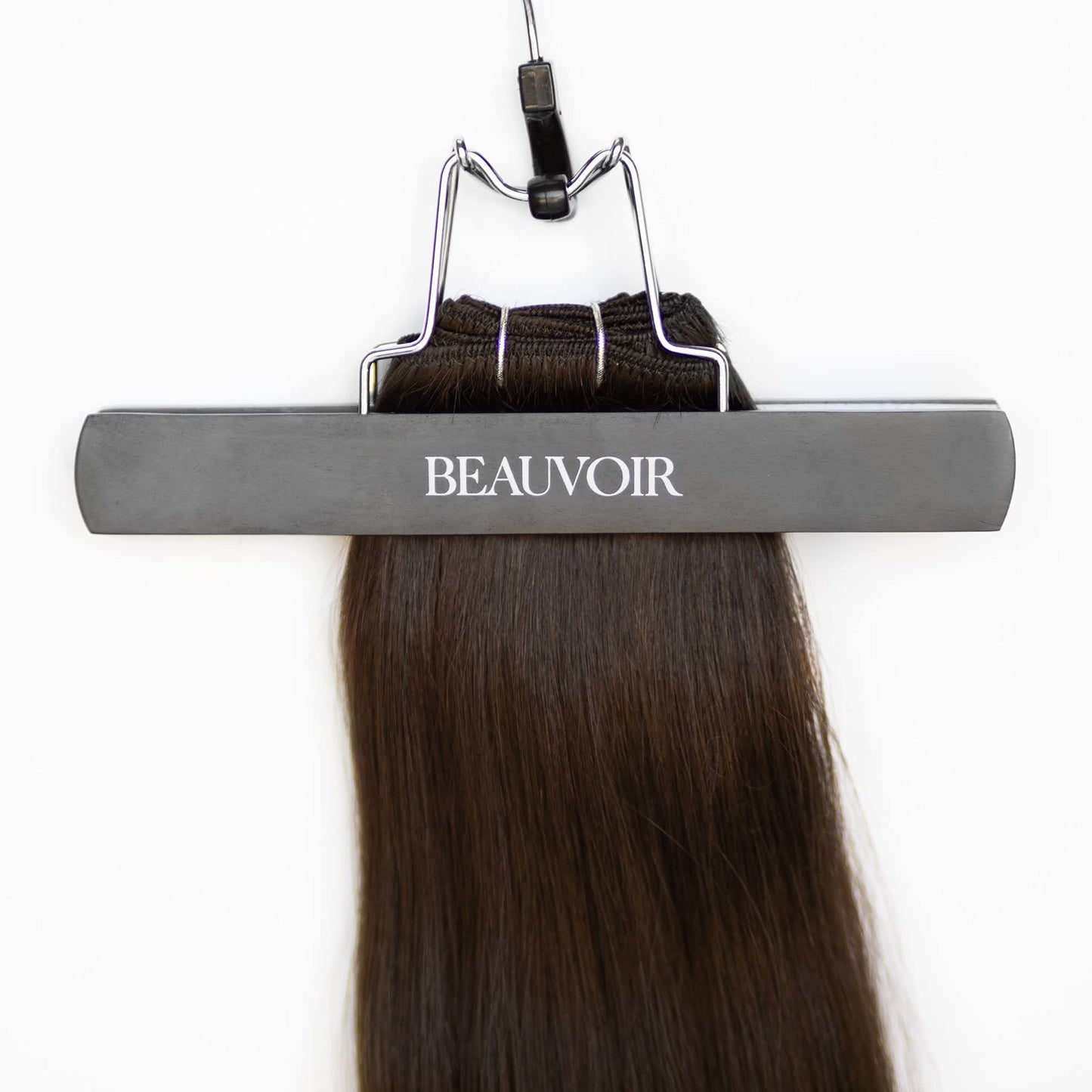 Machine-Tied Weft 16" 120g Professional Hair Extensions - #1C Espresso Brown (aka Mocha Brown)