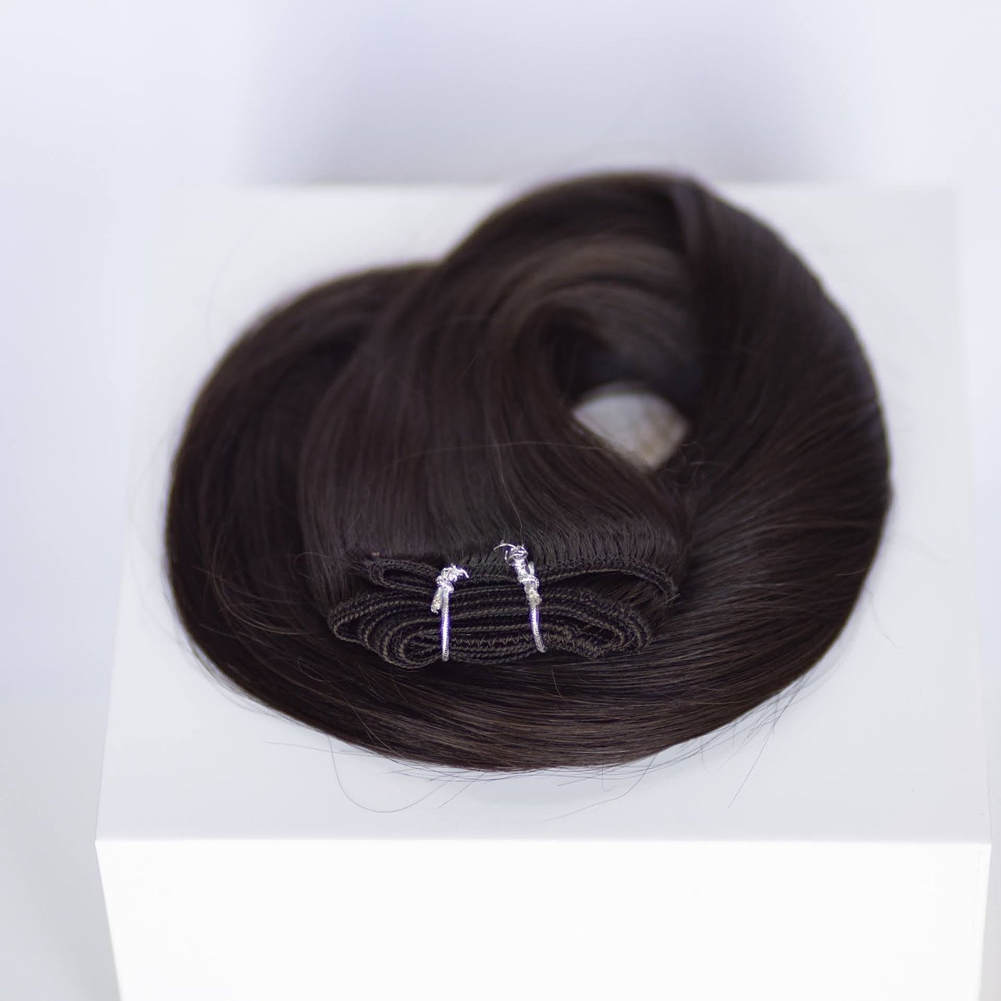 Machine-Tied Weft 20" 145g Professional Hair Extensions -  #1C Espresso Brown (aka Mocha Brown)