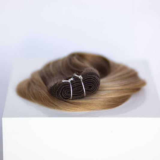 Machine-Tied Weft 20" 145g Single Donor Virgin - #007 Toasted Blonde by Garyn Santos