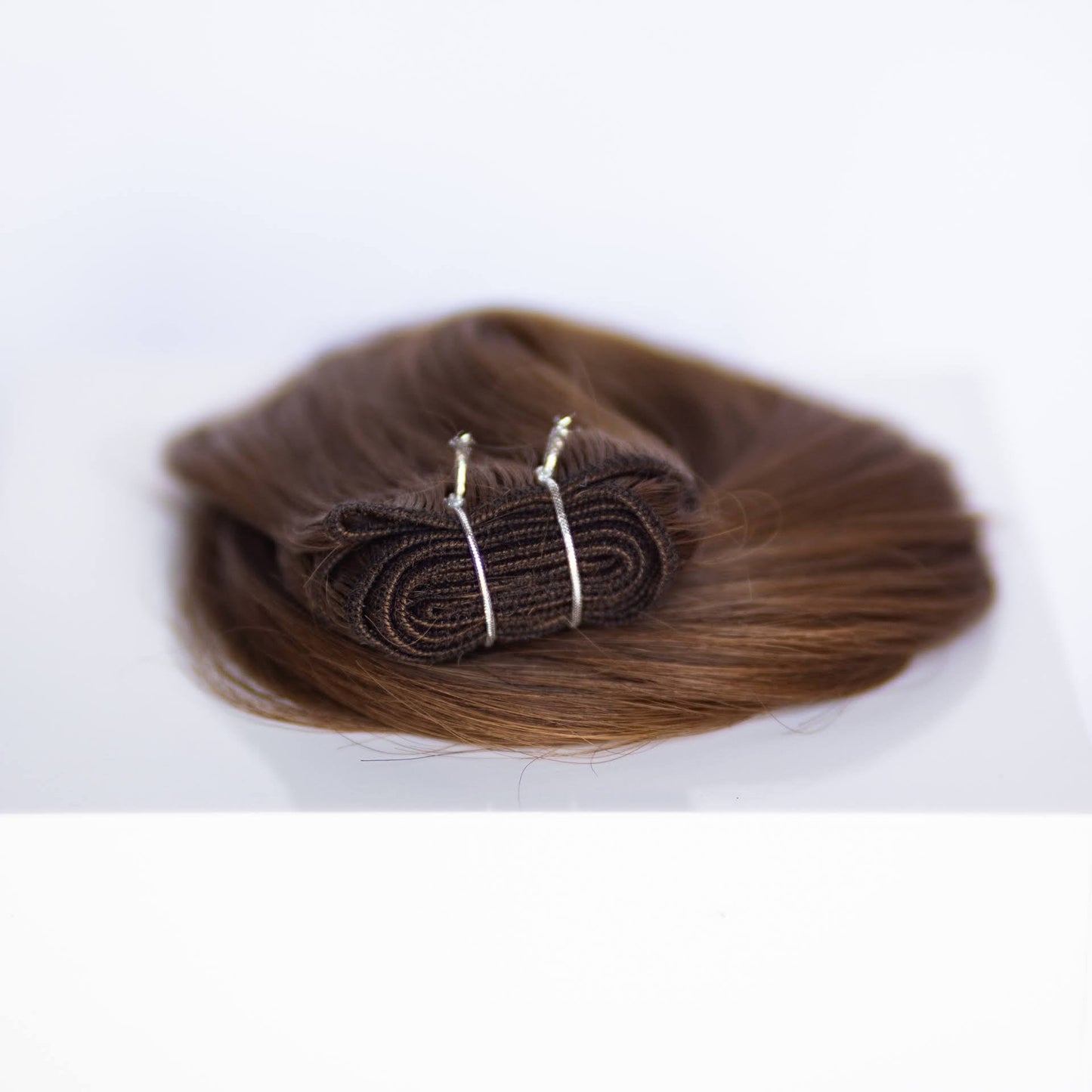 Machine-Tied Weft 16" 120g Professional Hair Extensions - #4 Roasted Walnut (aka Chocolate Brown)