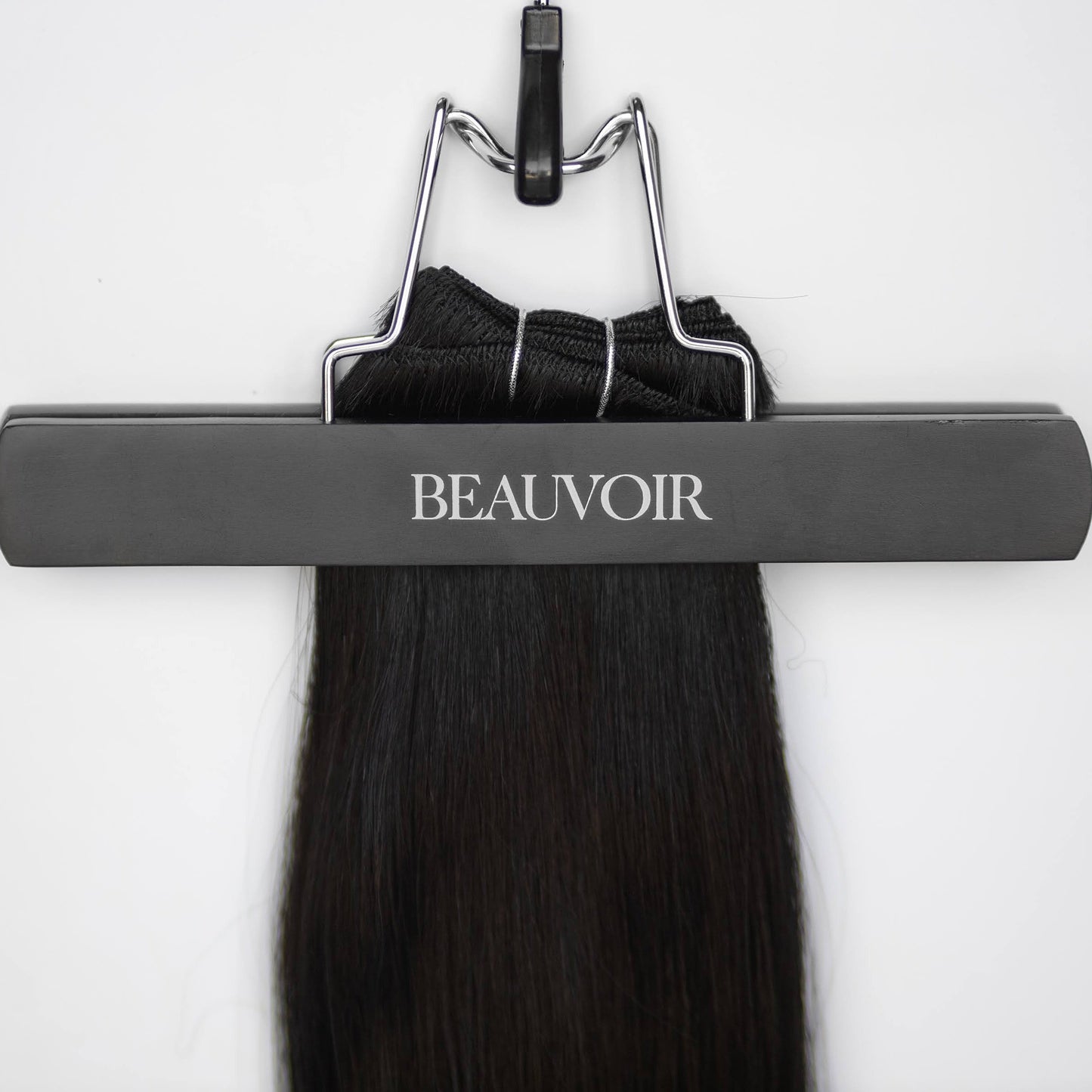 Machine-Tied Weft 18" 130g Professional Hair Extensions - #1 Noir (aka Jet Black)