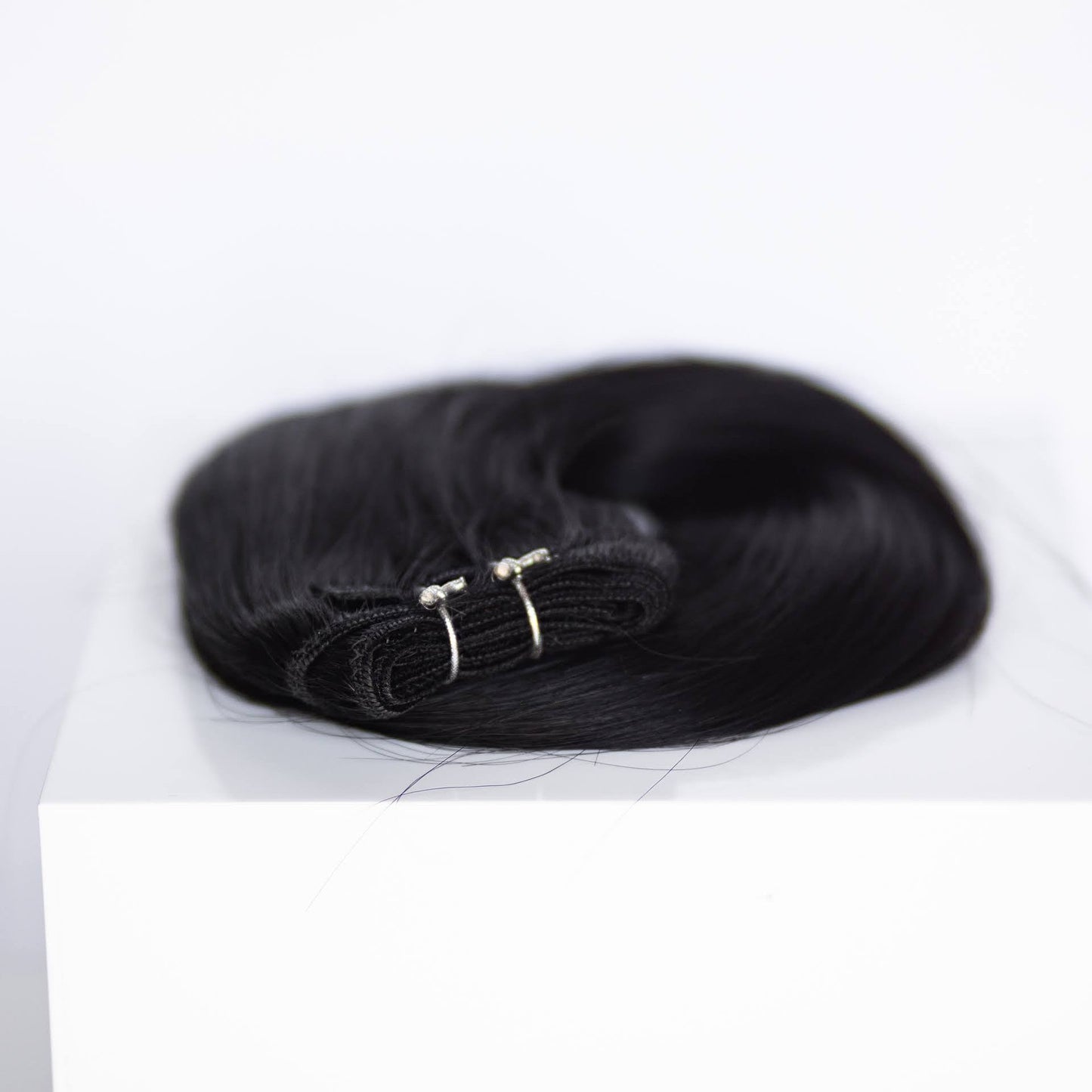 Machine-Tied Weft 20" 145g Professional Hair Extensions - #1 Noir (aka Jet Black)