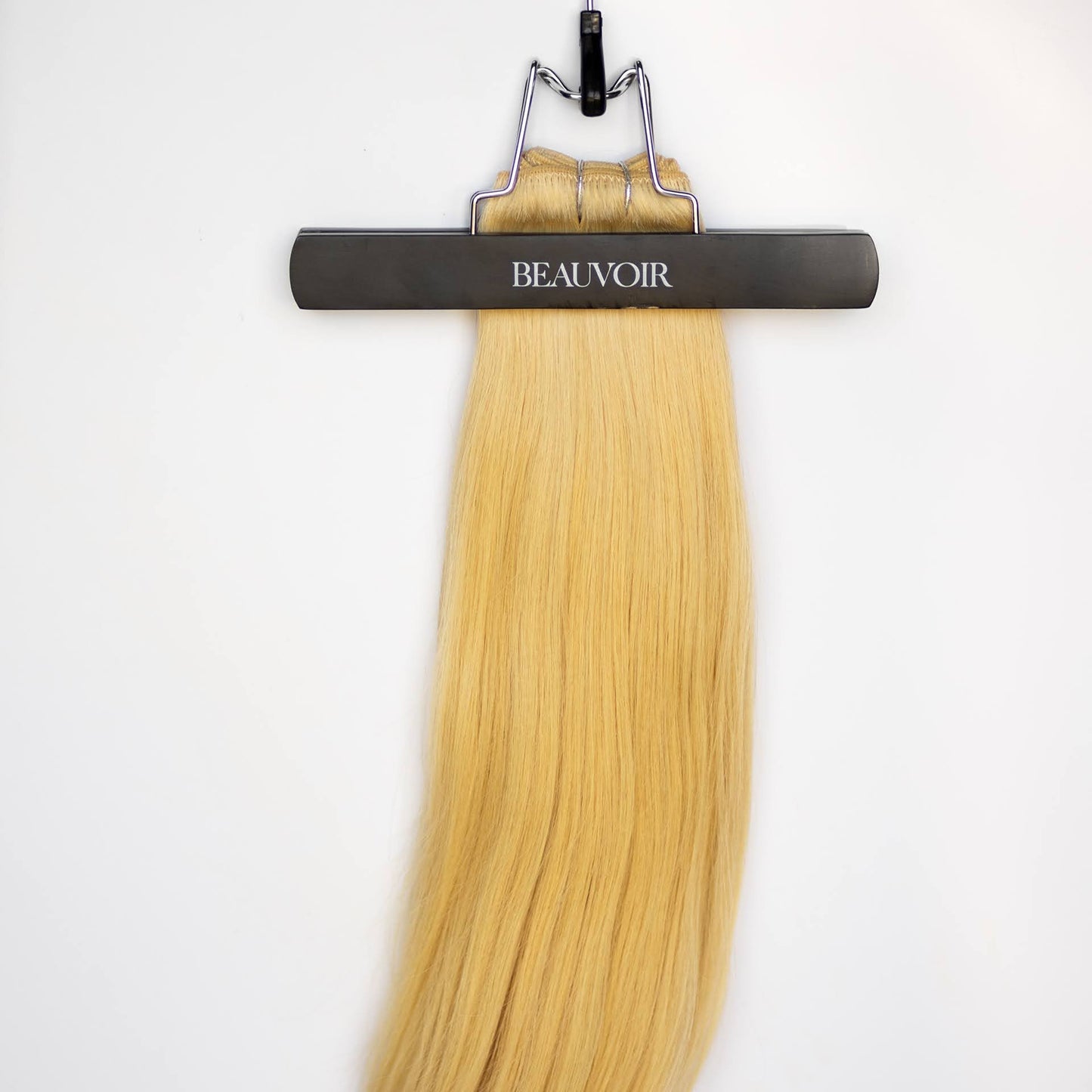 Machine-Tied Weft 18" 130g Single Donor Virgin - #22 Southern Belle Blonde (aka Light Ash Blonde)