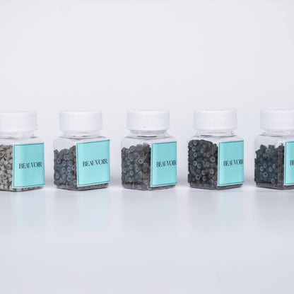 Sew-In Extension Beads - Aluminum Beads: Silicone Lined - 500 Count