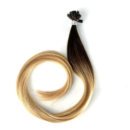 K-Tip 18" 25g Professional Hair Extensions - #2/18 Café Noir Balayage