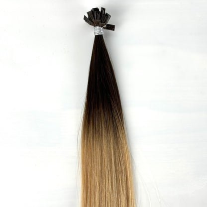 K-Tip 18" 25g Professional Hair Extensions - #2/18 Café Noir Balayage