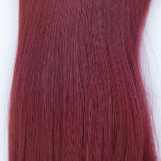 Genius (micro weft) Pro Blend 24" 94g  - #555 Akako Red by Martha Nicola