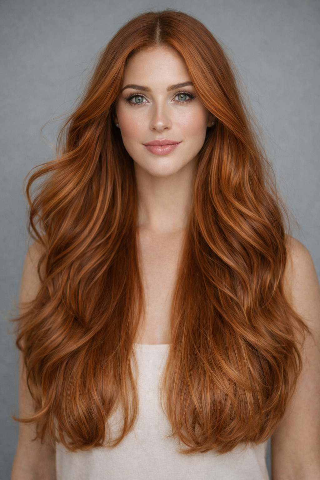 Butterfly Weft 20" 60g 50/50 Pro Blend - WAVE Texture - #570 Sunset (aka Pumpkin Spice)