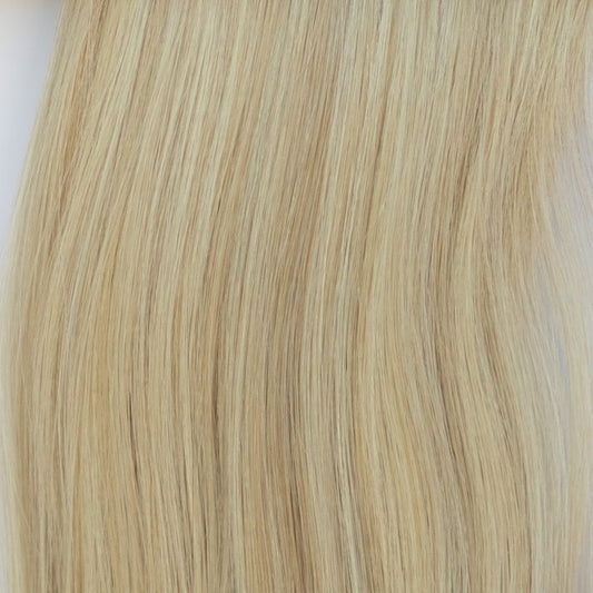Genius (Micro) Weft 20" 80g Pro Blend Hair Extensions - #80/18/46 Summer Blonde (aka Piano Key White Truffle)