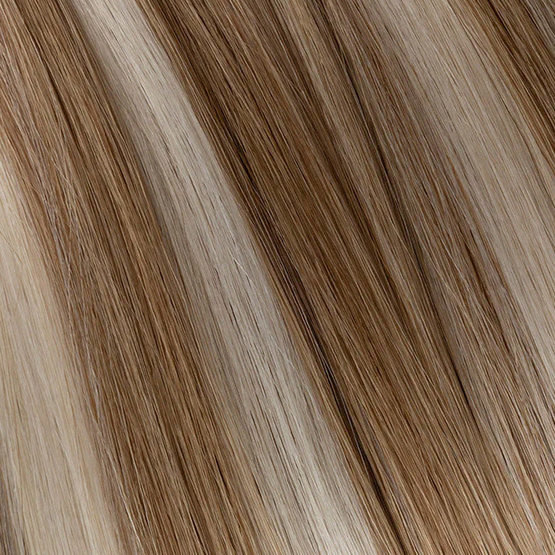 Genius (Micro) Weft 20" 80g Single Donor Virgin - #80/18/46 Summer Blonde (aka Piano Key White Truffle)