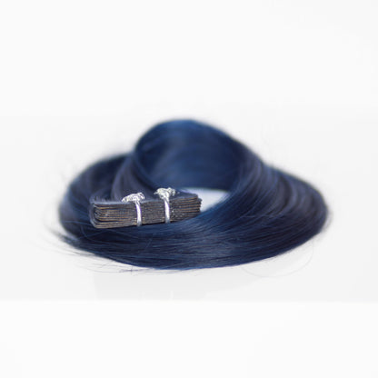 Tape-In 18” 25 grams (10 Pack) Professional Hair Extensions VIVIDS  #45/52 VIVID Navy by Martha Nicola