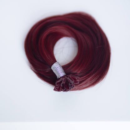 K-Tip 24" 25g Single Donor Virgin - #555 Akako by Martha Nicola