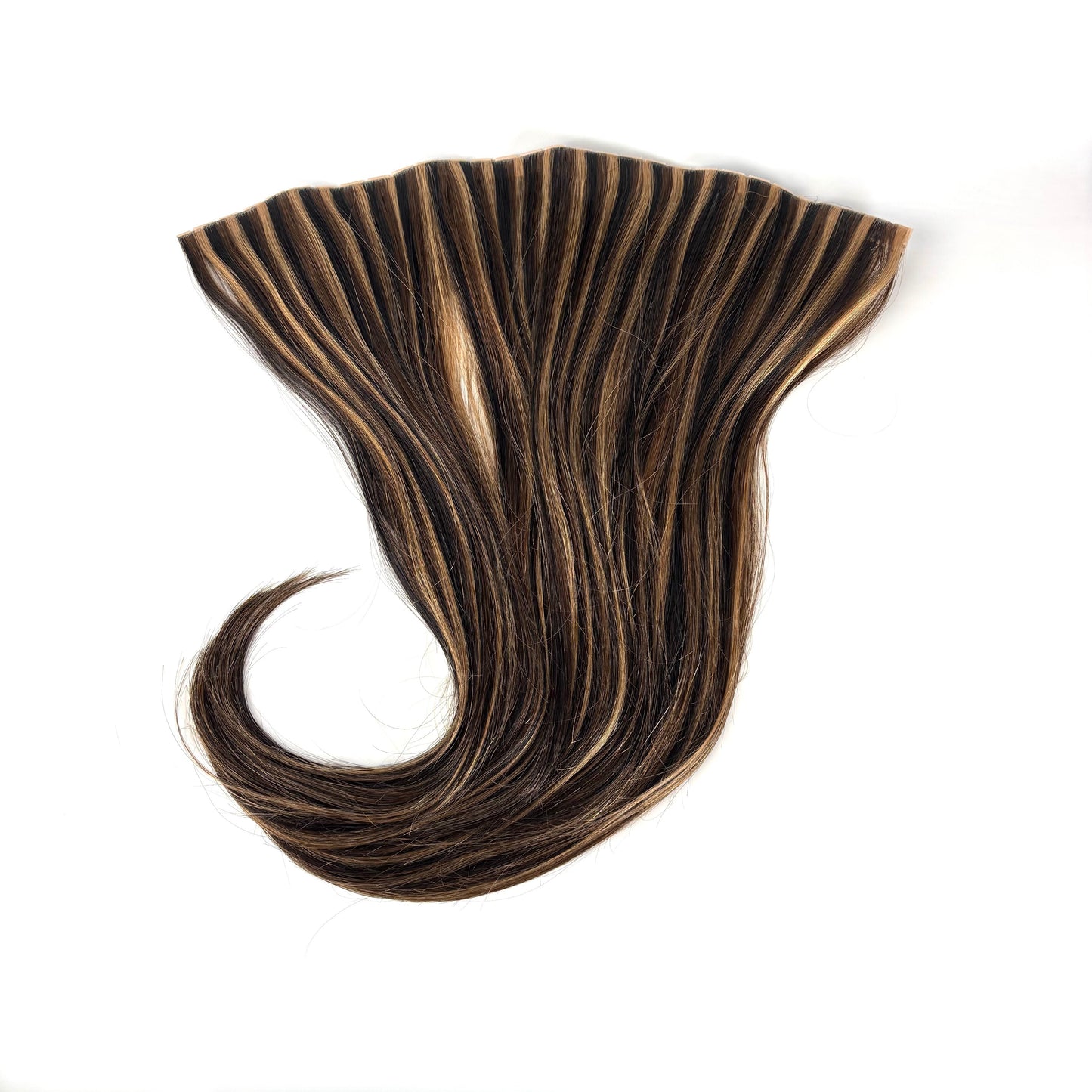 Butterfly Weft 20" 60g Professional Blend - #1b/2/6 Dark Chocolate Caramel (aka Piano Key Chocolate Drip)