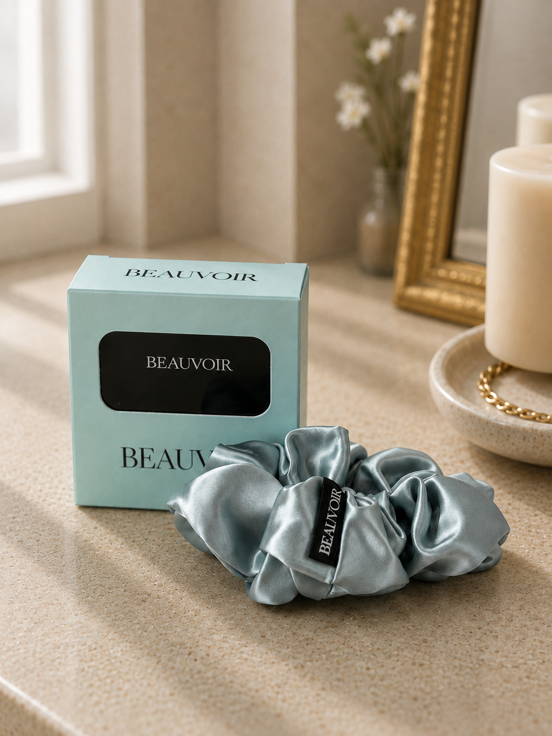 Beauvoir Silk Scrunchie