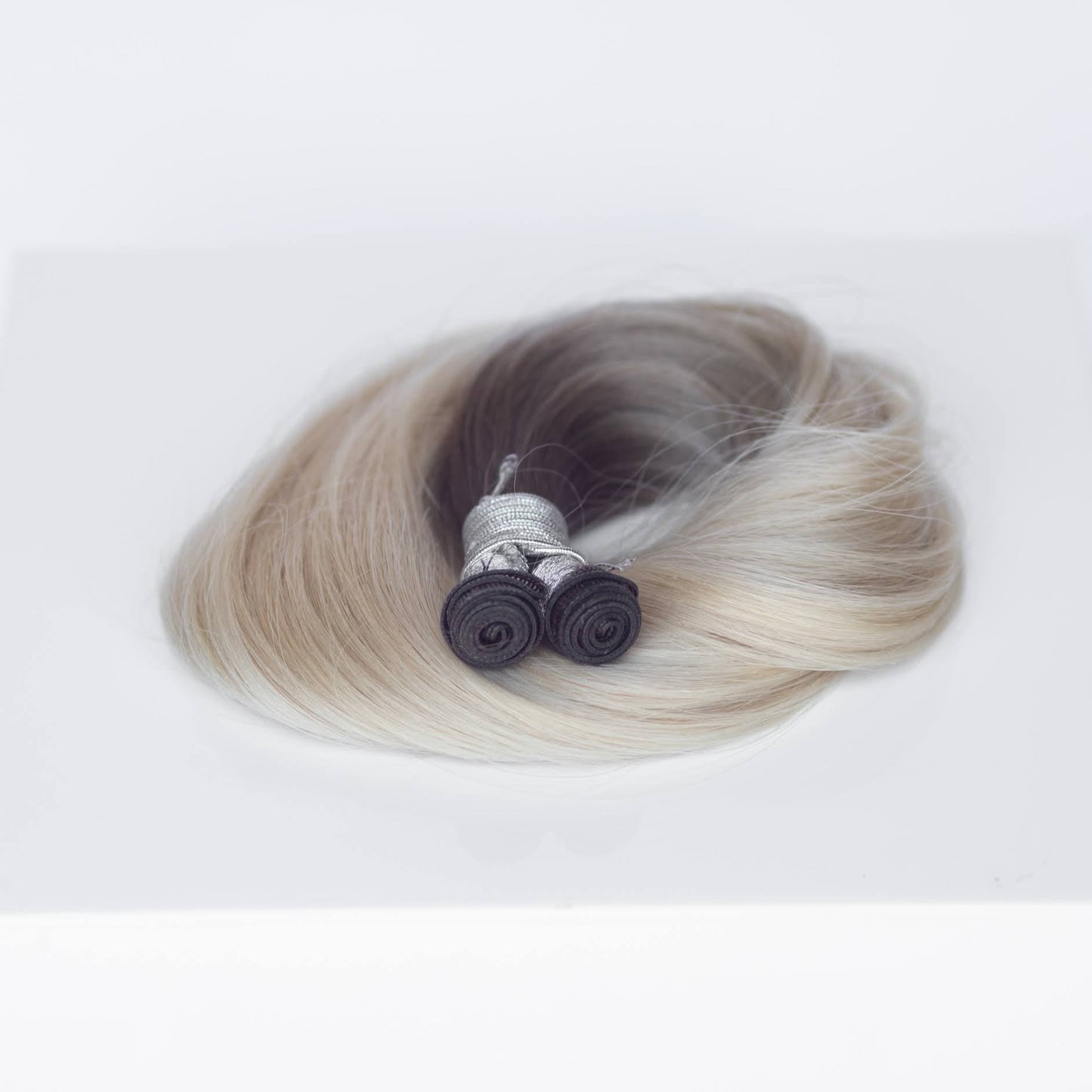 Genius (Micro) Weft 24" 94g Professional Hair Extensions - #T1CC/80 Smokey Blonde (aka Cool Mochachino Brown/White Blonde)