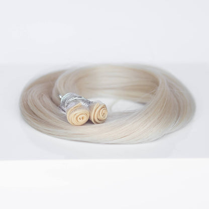 Genius (Micro) Weft 16" 60g Professional Hair Extensions - #80 Hollywood Blonde (aka White Blonde)