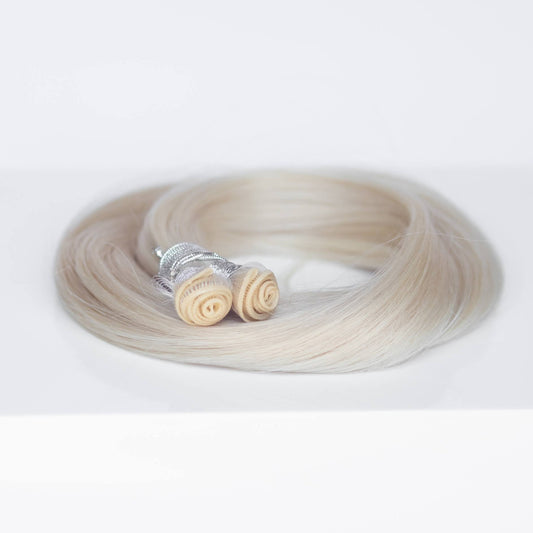 Genius (Micro) Weft 24" 94g Single Donor Virgin - #80 White Blonde