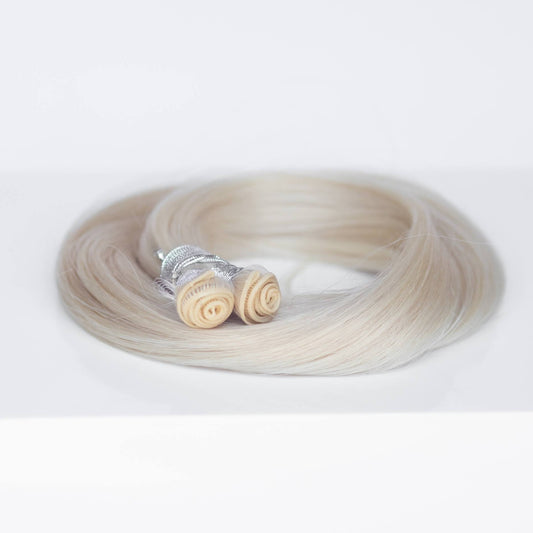 Genius (Micro) Weft 22" 88g Single Donor Virgin - #80 Hollywood Blonde (aka White Blonde)