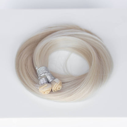 Genius (Micro) Weft 16" 60g Professional Hair Extensions - #80 Hollywood Blonde (aka White Blonde)