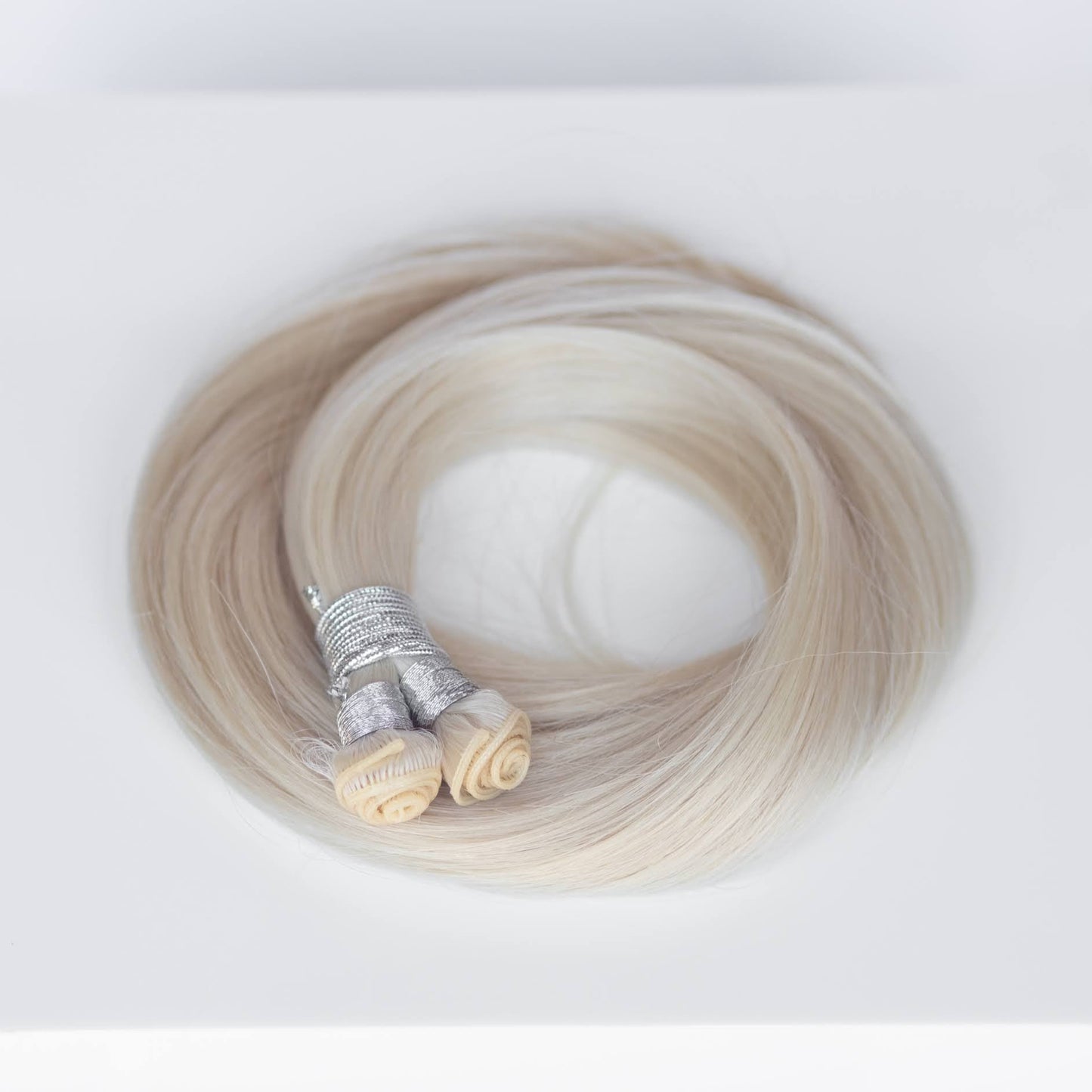 Genius (Micro) Weft 20" 80g Professional Hair Extensions - #80 Hollywood Blonde (aka White Blonde)