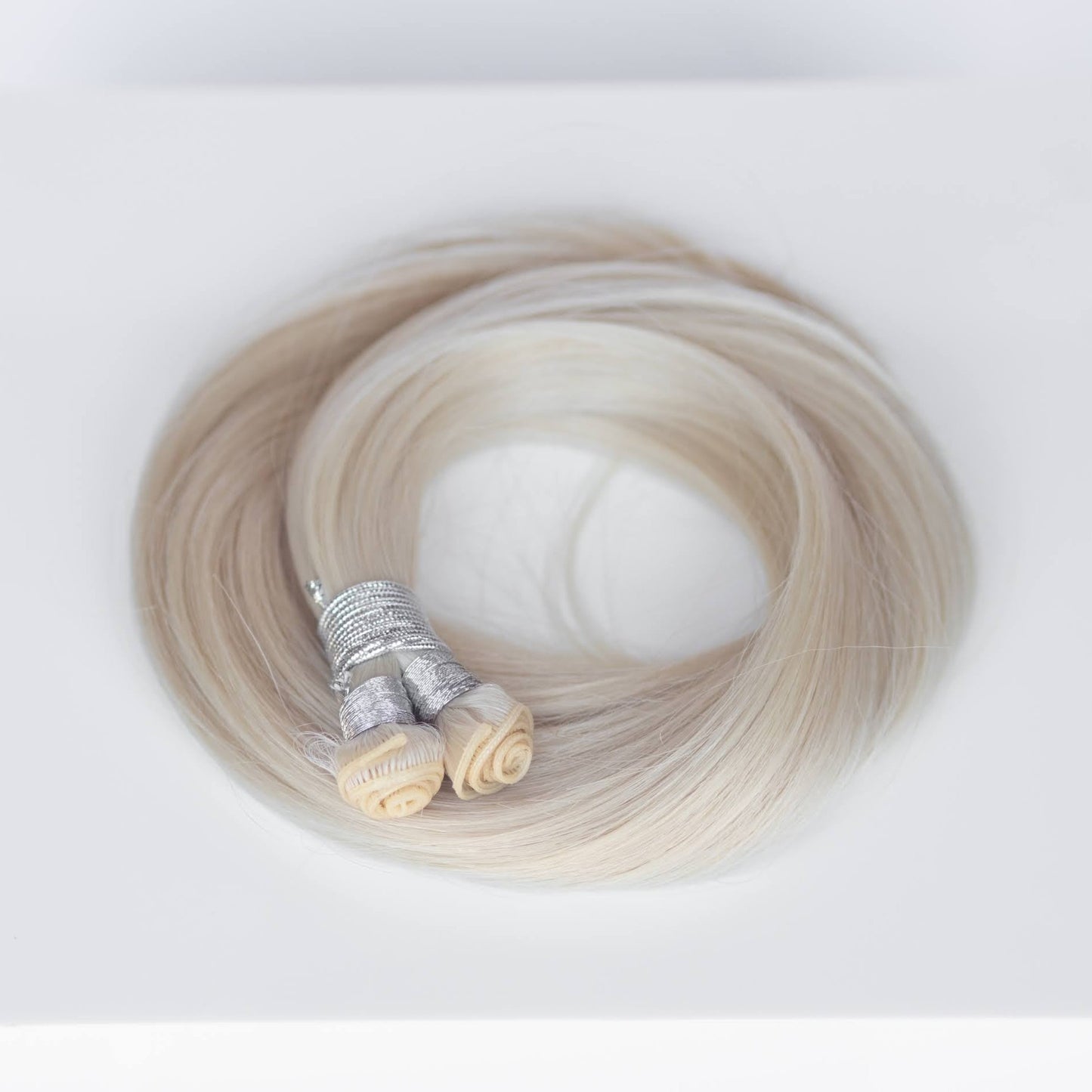 Genius (Micro) Weft 24" 94g Professional Hair Extensions - #80 Hollywood Blonde (aka White Blonde)