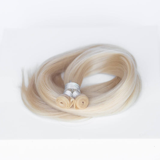 Genius (Micro) Weft 18" 68g Single Donor Virgin - #22 Southern Belle Blonde (aka Light Ash Blonde)