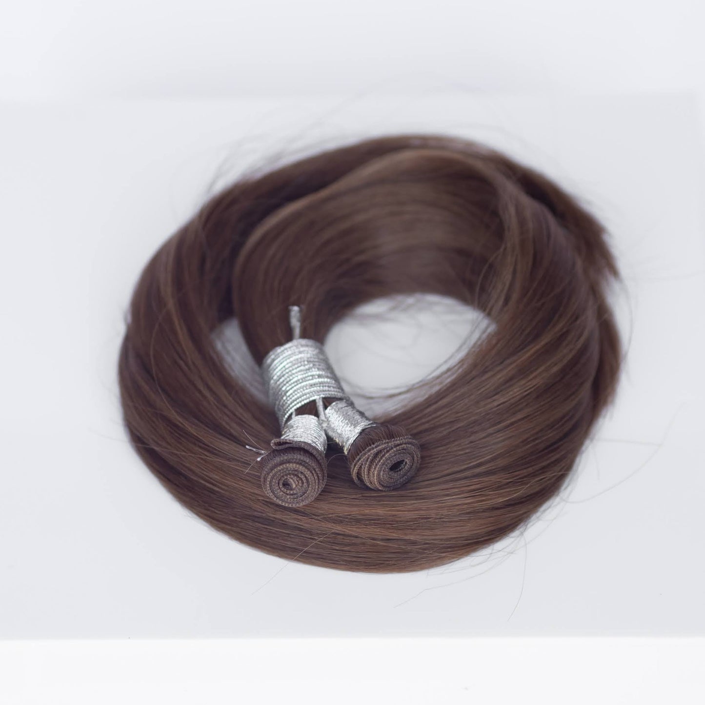 Genius (Micro) Weft 16" 60g Professional Hair Extensions - #4 Roasted Walnut (aka Chocolate Brown)