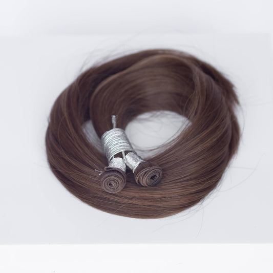 Genius (Micro) Weft 24" 94g Professional Hair Extensions - #4 Roasted Walnut (aka Chocolate Brown)