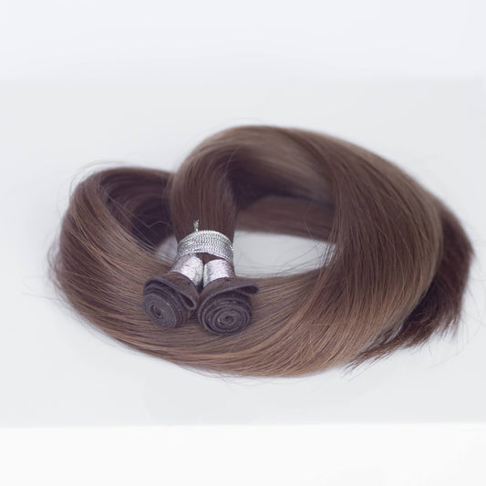 Genius (Micro) Weft 20" 80g Professional Hair Extensions - #8 Whisky Brown (aka Ash Brown)