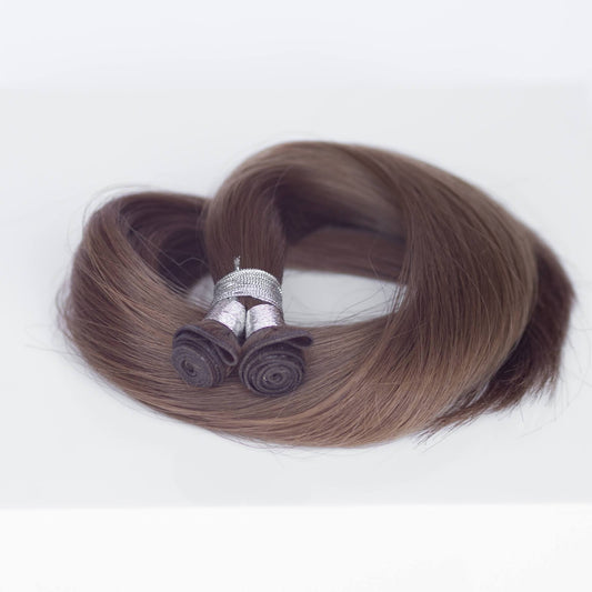 Genius (Micro) Weft 24" 94g Professional Hair Extensions - #8 Whisky Brown (aka Ash Brown)